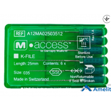 Інструмент ручний K-File M-Access №35 (Dentsply Maillefer), 6 шт./пак.